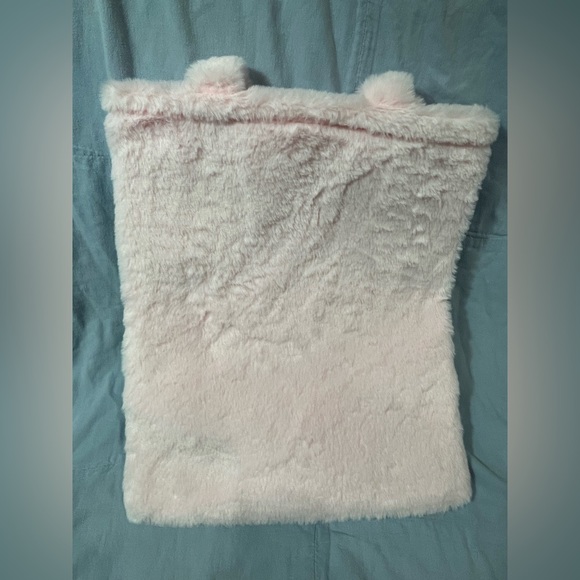 NEW Walt Disney Parks Baymax Big Hero 6 Cherry Blossom Fuzzy Plush Tote Bag - Picture 4 of 4